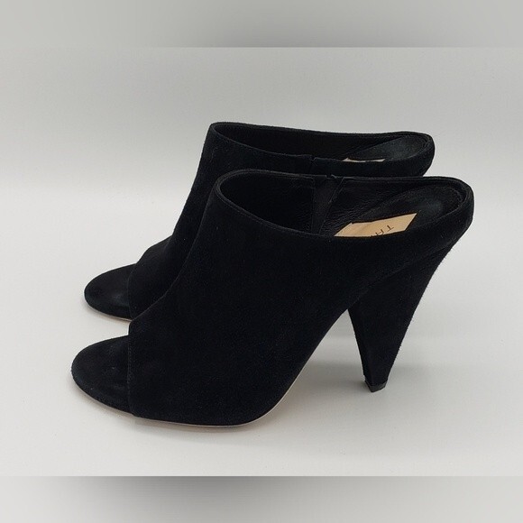 Tamara Mellon Women's Black Suede Slide Size 37.5 - Picture 1 of 12